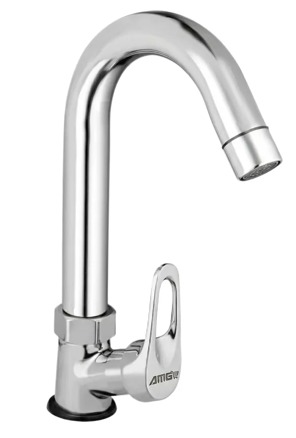 Amg_Eco__Collection_Swan_Neck_Play_With_360_Degree_Rotating_Spout_For_Kitchen_Sink_Wash_Basin_Chrome_Finish_Pillar_Cock_Pack_Of_1_Pillar_Tap_Faucet_Deck_Mount_Installation_Type
