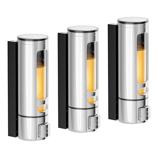 AMG_Liquid_Sanitizer_Shower_Gel_Dish_Wash_Soap_Dispenser_For_Bathroom_Kitchen_400_Ml_Capacity_Wall_Mounted_Chrome_Pack_Of_3