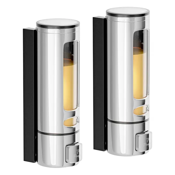 AMG_Liquid_Sanitizer_Shower_Gel_Dish_Wash_Soap_Dispenser_For_Bathroom_Kitchen_400_Ml_Capacity_Wall_Mounted_Chrome_Pack_Of_2