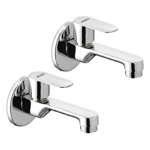 AMG_omega__Brass_Long_Body_Bib_Cock_Tap_With_Wall_Flange_Pack_Of_2_Chrome