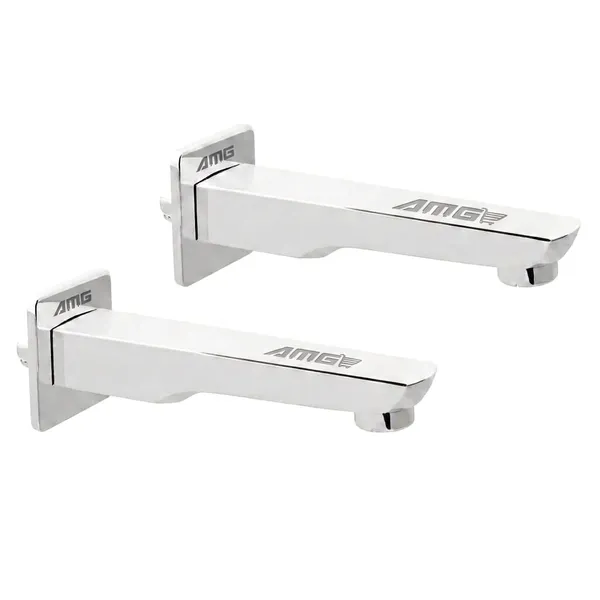 AMG_Brass_Bath_Tub_Spout_With_Wall_Flange_High_Flow_Chrome_Pack_Of_2