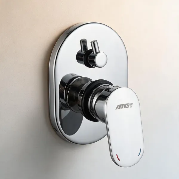 AMG_OMEGA_Single_Lever_5_Way_3Inlet_Diverter_Tic_Tac_Complete_Set_Bathroom_Shower_System_Bathroom_Mixer_Chrome_Finish_Brass