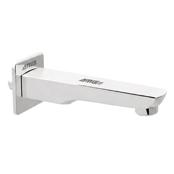 AMG_SQUER_Brass_Bath_Tub_Spout_With_Wall_Flange_High_Flow_Chrome_Pack_Of_1