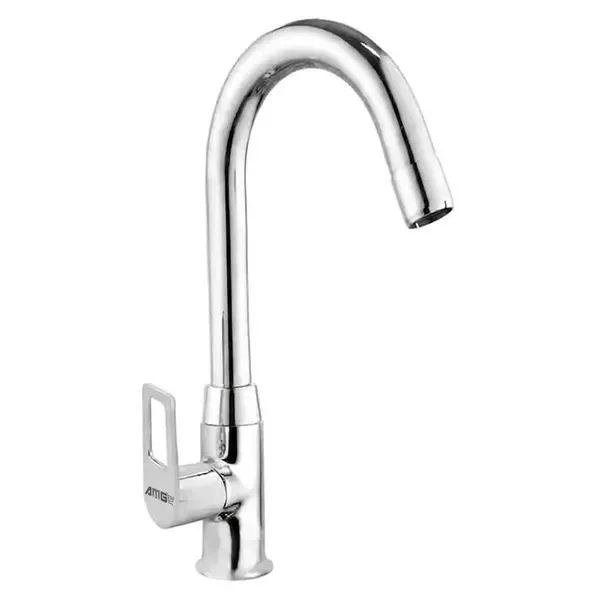 Amg_new_delux_Brass_Swan_Neck_Tap_With_360_Swivel_Spout_German_Foam_Flow_Chrome_Finish_For_Kitchen_Sink_Bathroom_Basin_10_Year_Warranty_Easy_Installation_