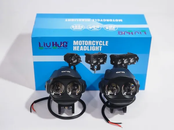 Metal_Black_Dual_Lens_Motorcycle_Headlight_Pair