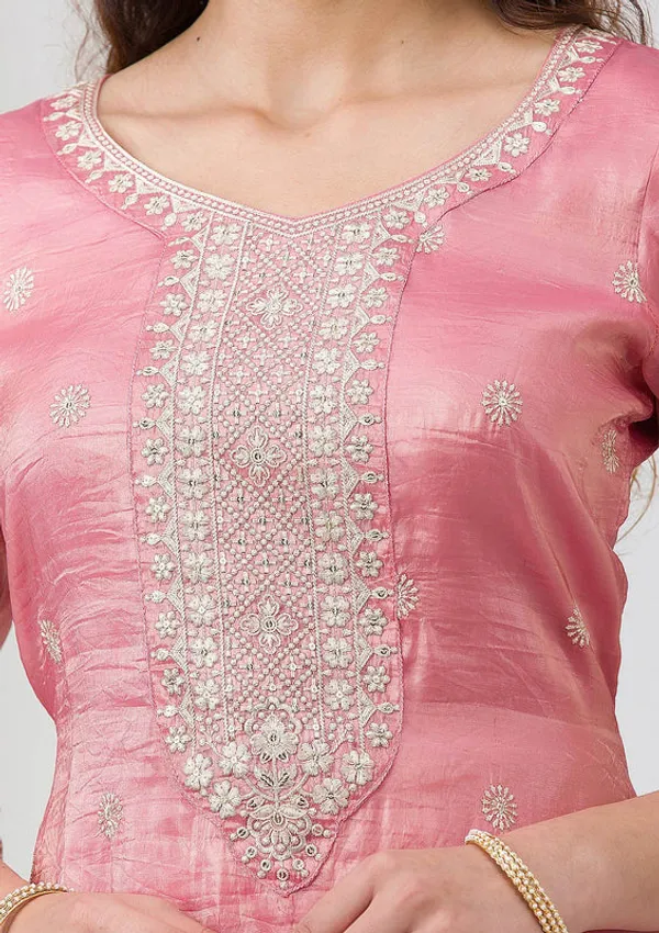 Pink_Tissue_Threadwork_Straight_Kurta_With_Sharara_And_Dupatta
