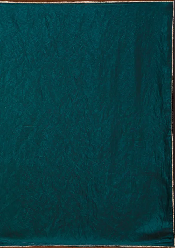 Bottle_Green_Tissue_Sequins_Saree_With_Matching_Blouse_Piece