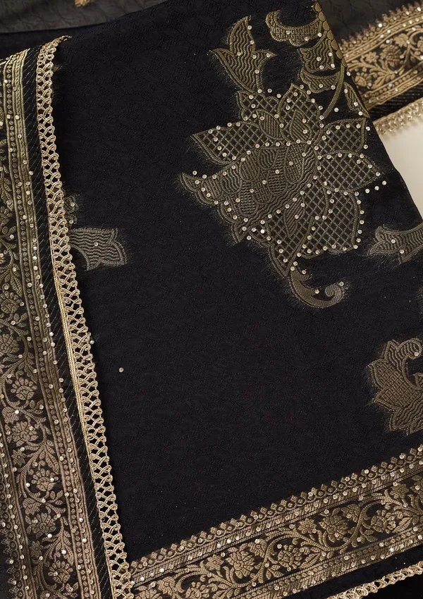 Black_Zariwork_Gold_Dola_Silk_Unstitched_Salwar_Suit