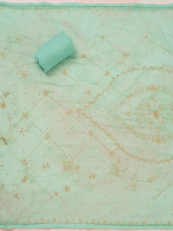 Sea_Green_Threadwork_Georgette_Unstitched_Salwar_Suit