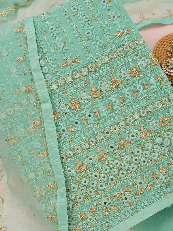 Sea_Green_Threadwork_Georgette_Unstitched_Salwar_Suit