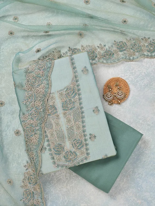 Sky_Blue_Threadwork_Tissue_Unstitched_Salwar_Suit