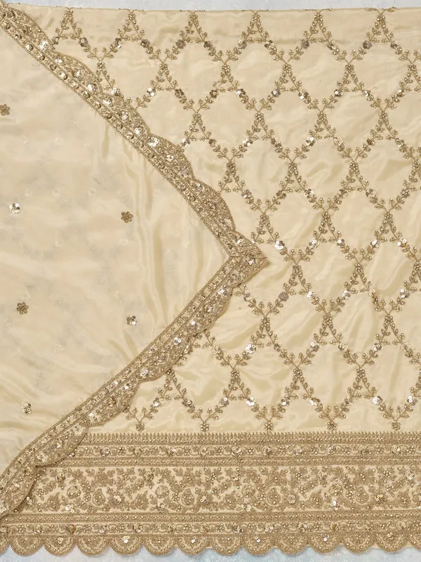 Cream_Zariwork_Gold_Chinon_Unstitched_Salwar_Suit