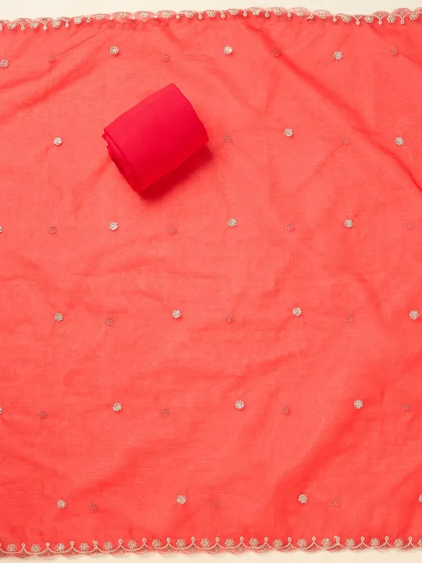 Red_Threadwork_Tissue_Unstitched_Salwar_Suit