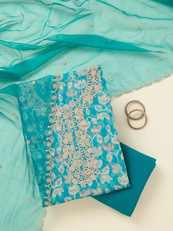 Turquoise_Blue_Threadwork_Tissue_Unstitched_Salwar_Suit