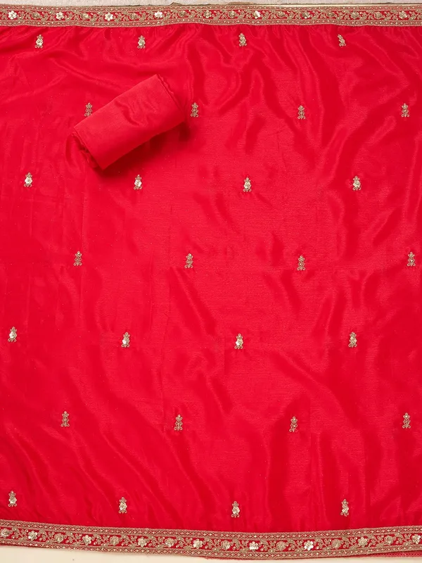 Red_Zariwork_Gold_Chinon_Unstitched_Salwar_Suit