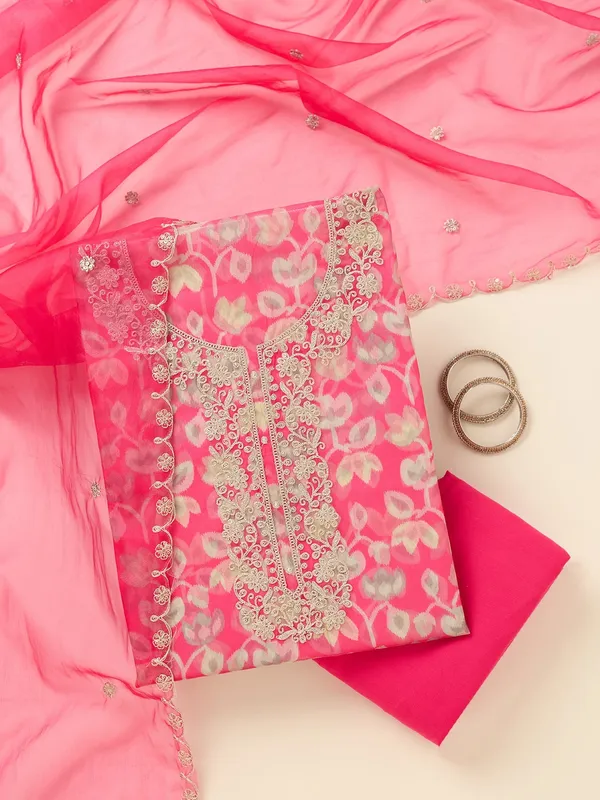 Pink_Threadwork_Tissue_Unstitched_Salwar_Suit