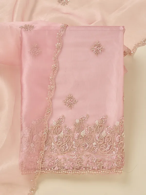 Onion_Pink_Zardozi_Gold_Organza_Unstitched_Salwar_Suit