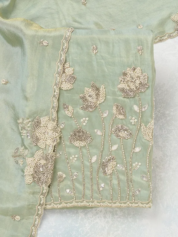 Sea_Green_Cutdana_Tissue_Unstitched_Salwar_Suit