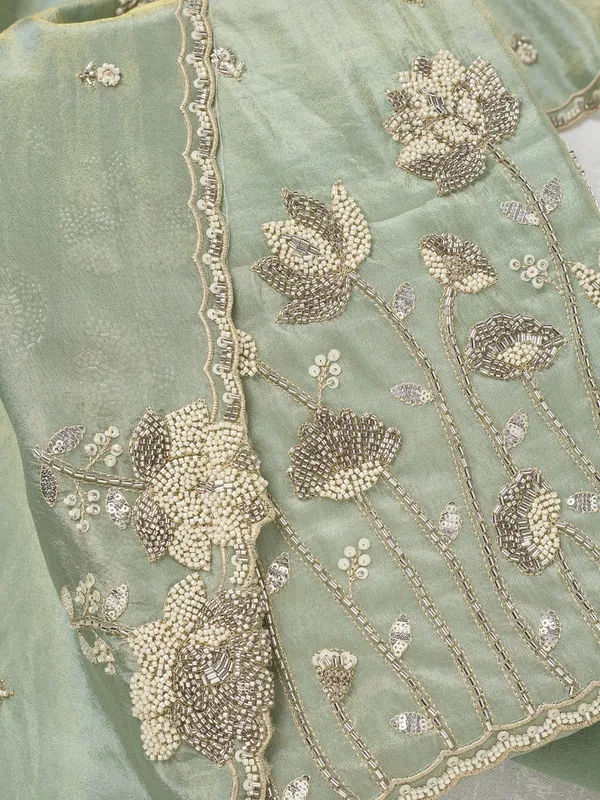 Sea_Green_Cutdana_Tissue_Unstitched_Salwar_Suit
