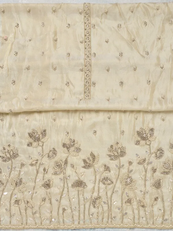 Beige_Cutdana_Tissue_Unstitched_Salwar_Suit