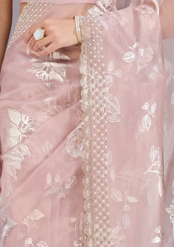 Onion_Pink_Stonework_Gold_Organza_Saree