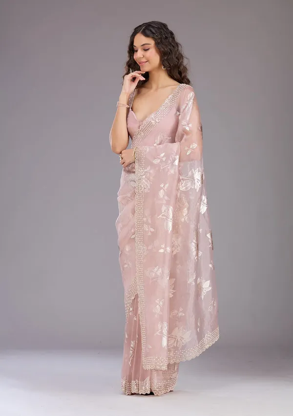 Onion_Pink_Stonework_Gold_Organza_Saree