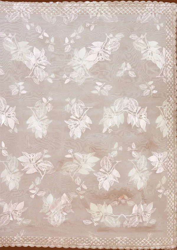 Beige_Stonework_Gold_Organza_Saree