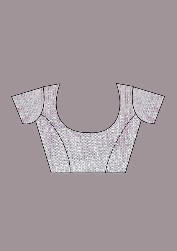 Lavender_Sequins_Organza_Saree