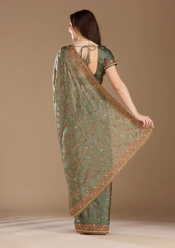 Mauve_Threadwork_Tissue_Saree