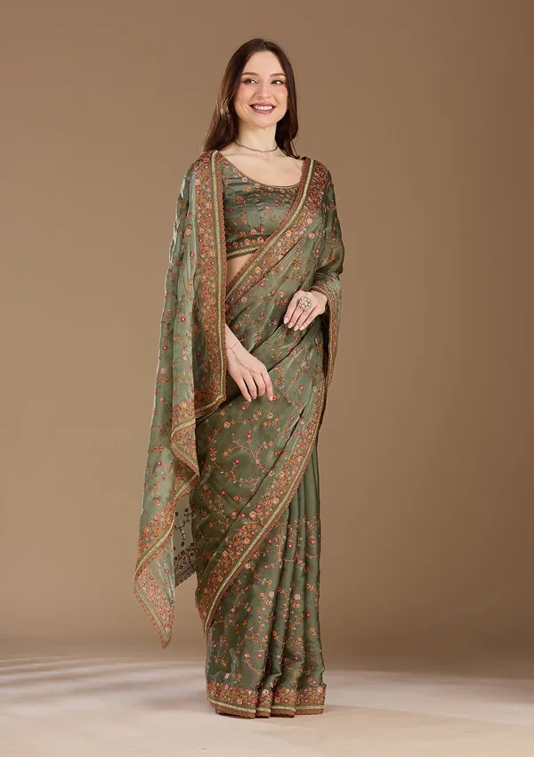 Mauve_Threadwork_Tissue_Saree