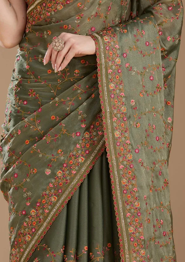 Mauve_Threadwork_Tissue_Saree