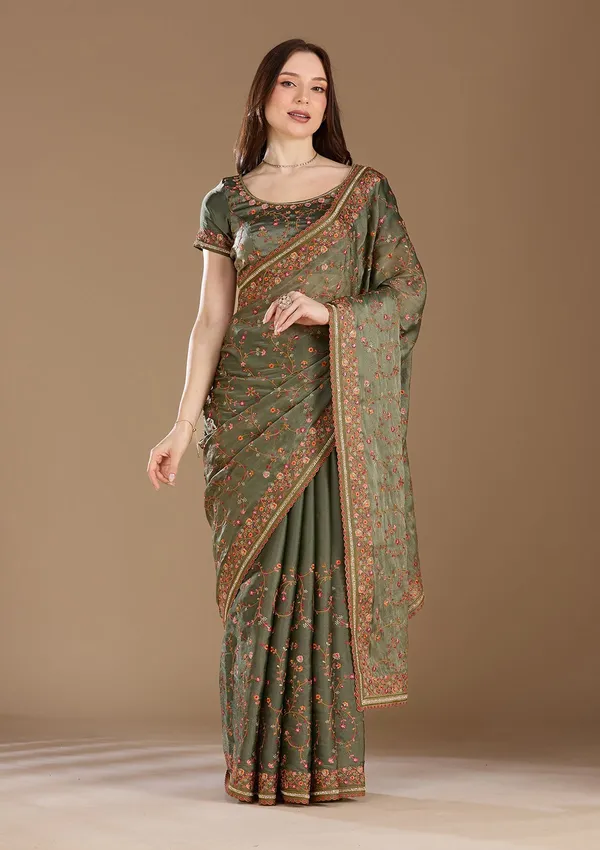 Mauve_Threadwork_Tissue_Saree