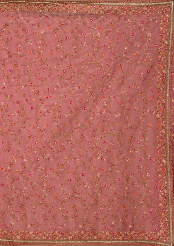 Rani_Pink_Stonework_Gold_Tissue_Saree
