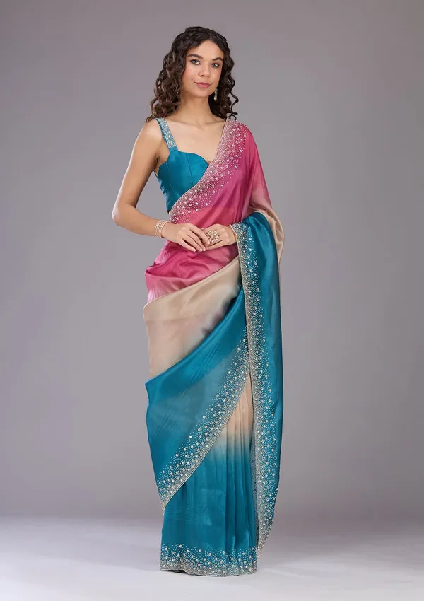Mehendi_Threadwork_Tissue_Saree