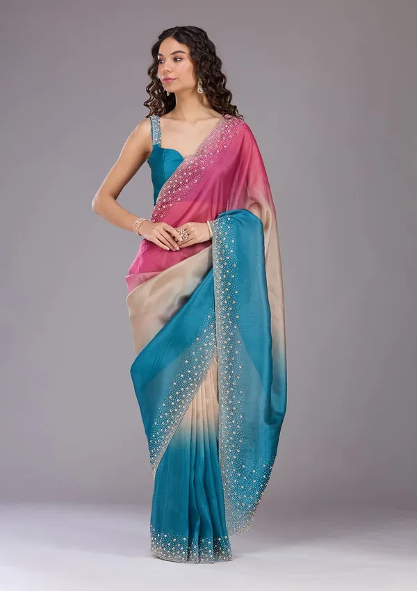 Mehendi_Threadwork_Tissue_Saree