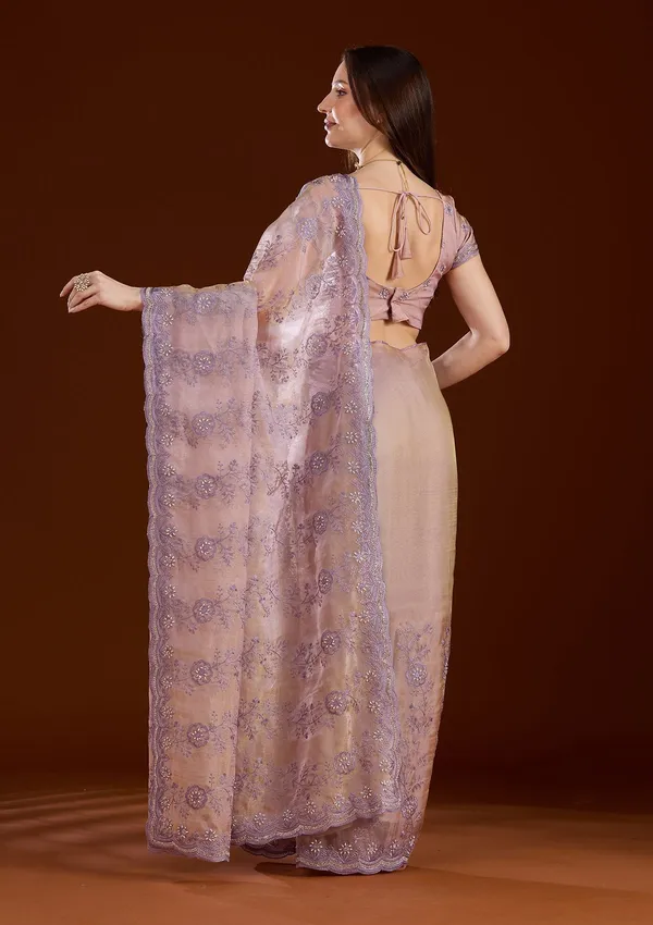 Lavender_Threadwork_Tissue_Saree