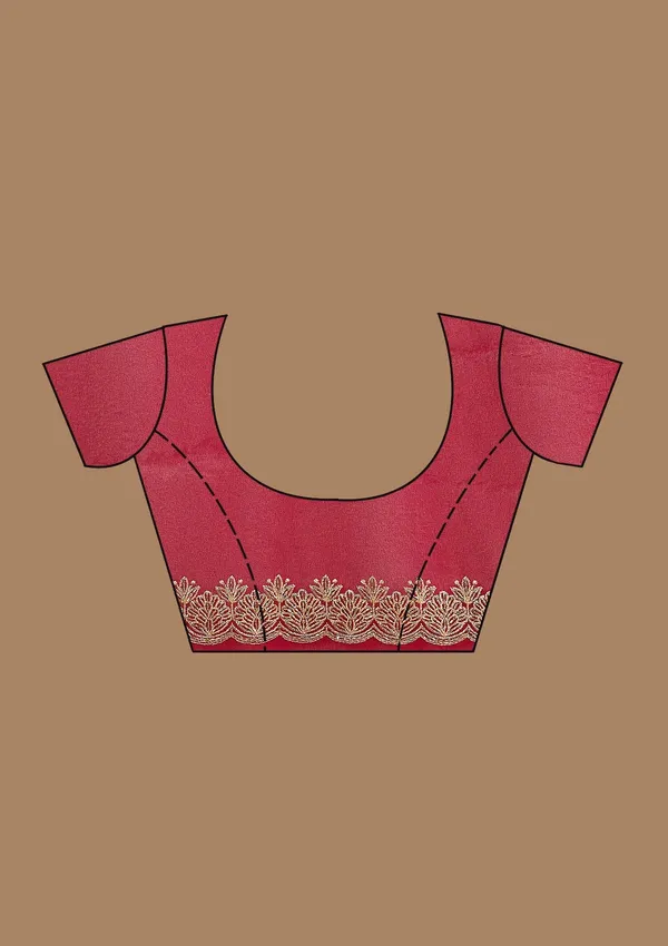 Magenta_Pink_Zariwork_Gold_Georgette_Saree