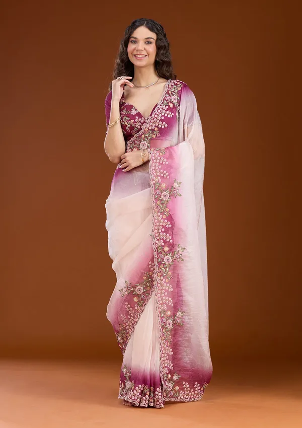 Cream_Threadwork_Tissue_Saree