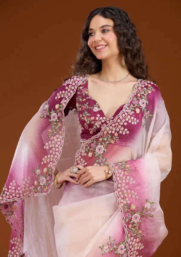 Cream_Threadwork_Tissue_Saree