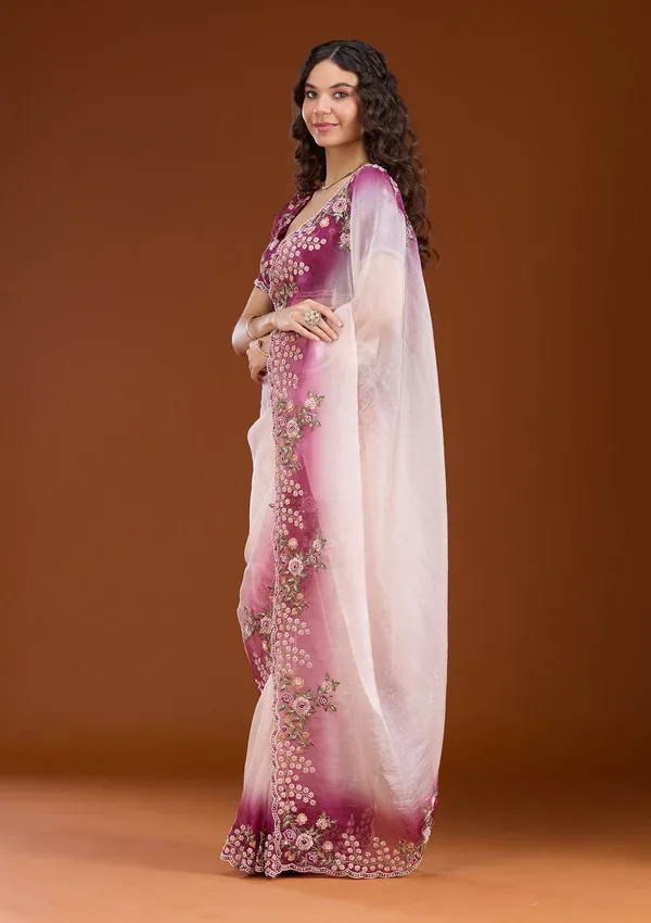 Cream_Threadwork_Tissue_Saree