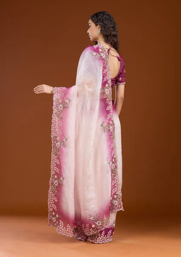 Cream_Threadwork_Tissue_Saree
