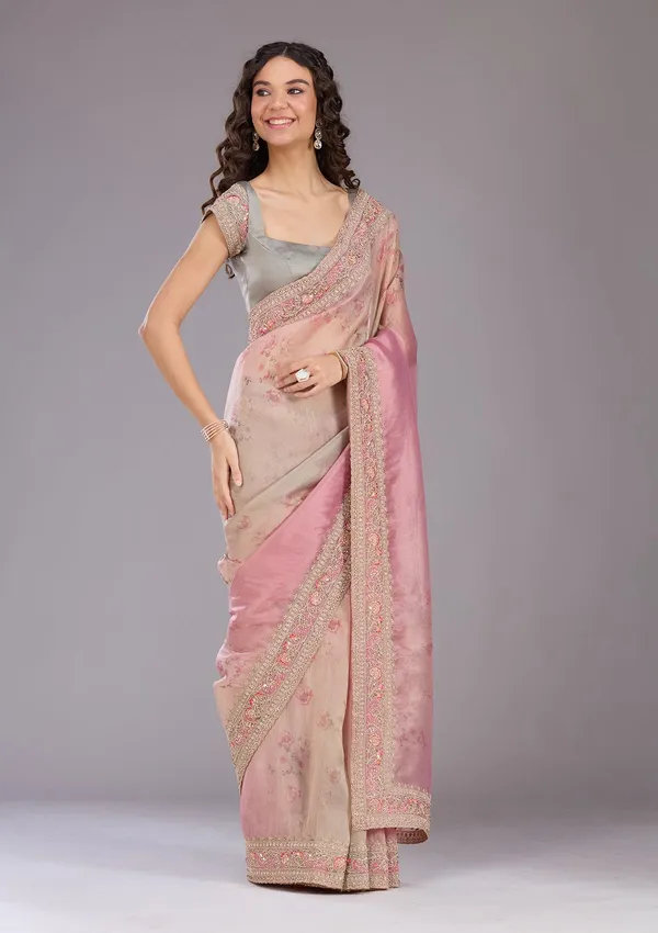 Baby_Pink_Sequins_Organza_Saree