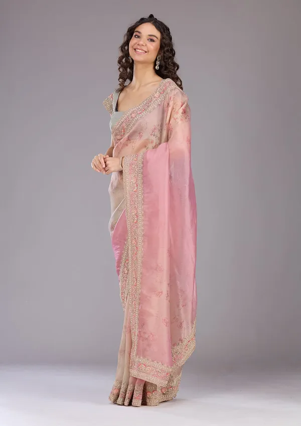 Baby_Pink_Sequins_Organza_Saree