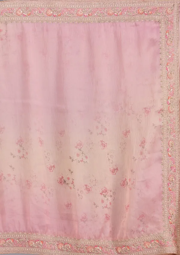 Baby_Pink_Sequins_Organza_Saree