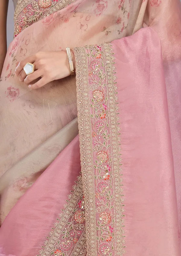 Baby_Pink_Sequins_Organza_Saree
