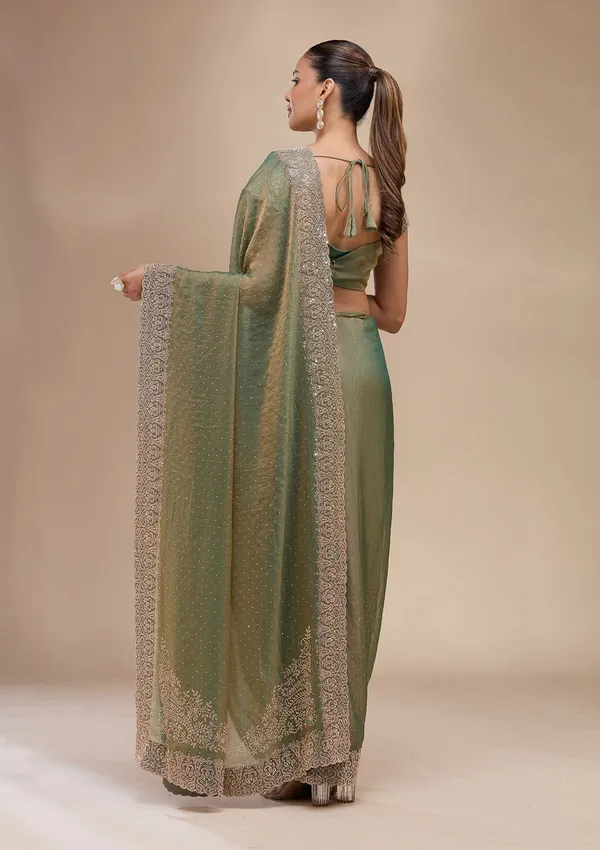 Sea_Green_Zariwork_Gold_Georgette_Saree