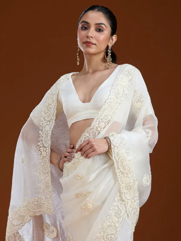 Teal_Green_Stonework_Gold_Tissue_Saree
