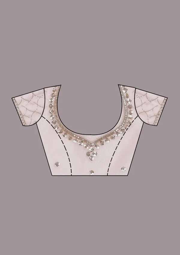 Pink_Sequins_Tissue_Saree
