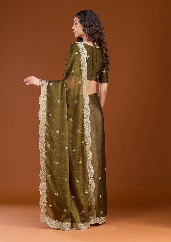 Mehendi_Zariwork_Gold_Tissue_Saree