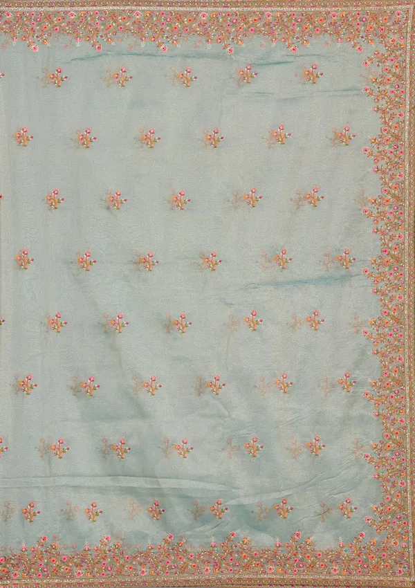 Sea_Green_Threadwork_Tissue_Saree